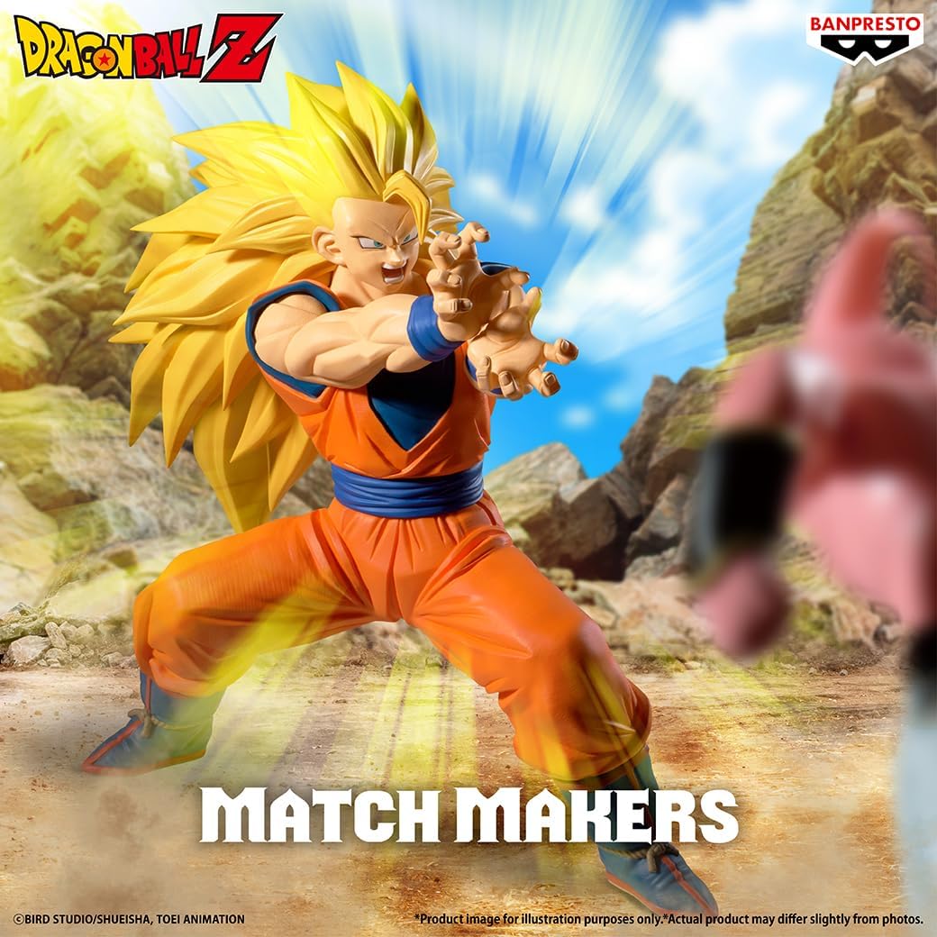 Banpresto - Dragon Ball Z Match Makers Super Saiyan 3 Son Goku Statue - Good Game Anime
